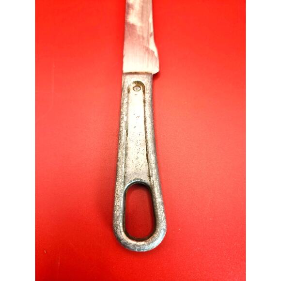 Vintage US Military Mess Knife Fixed Blade w/ Cast Aluminum Handle 7 1/4" - Picture 12 of 12